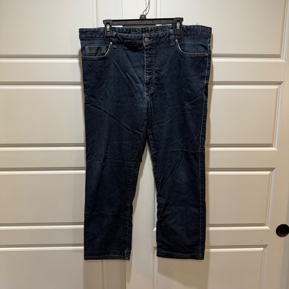 Ermenegildo‎ Zegna Denim Jeans Dark Wash Straight Leg Casual 40 - Picture 1 of 7